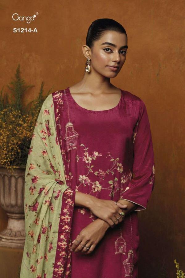 Ganga Binah S1214 Premium Viscose Designer Salwar Suit Collection